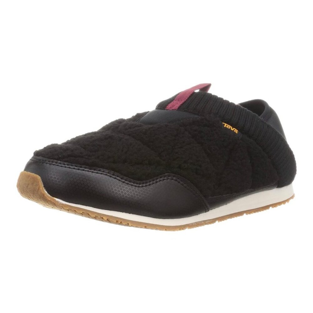 Teva Reember Fleece Soft Comfortable Outdoor Indoor Slip-on Moc Shoes Black 7